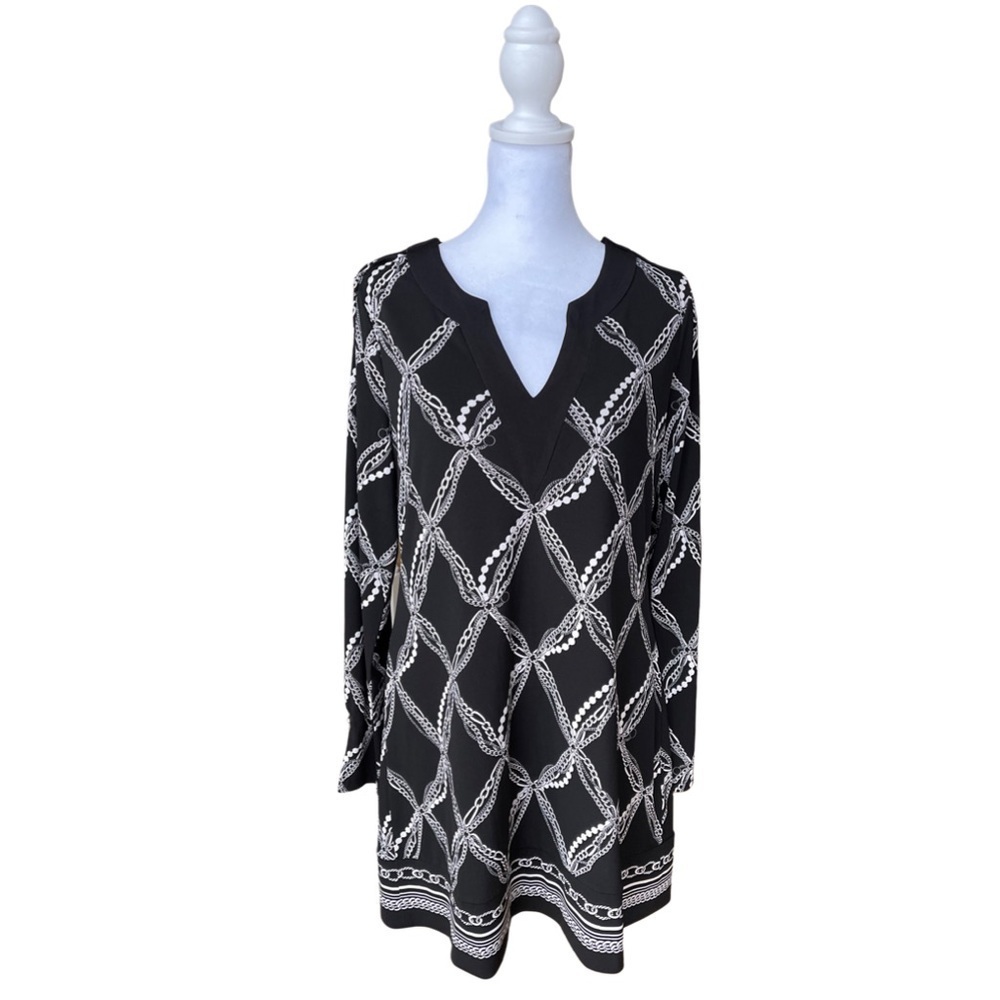 WHBT EUC tunic | Size Medium | Black and white
